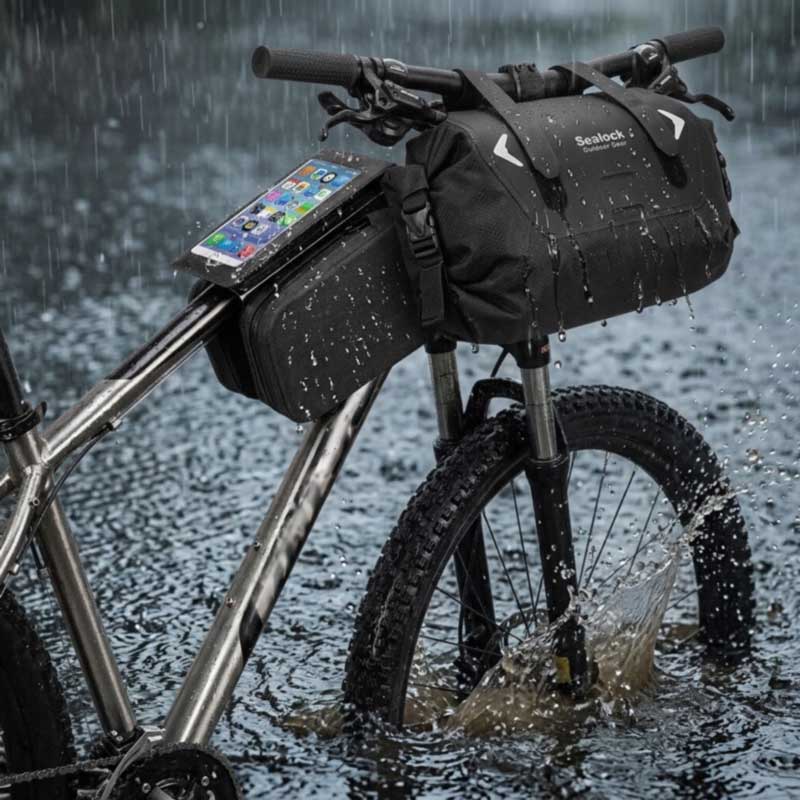Wodoodporne torby rowerowe — spawane RF, IPX6 | OEM, MOQ 200